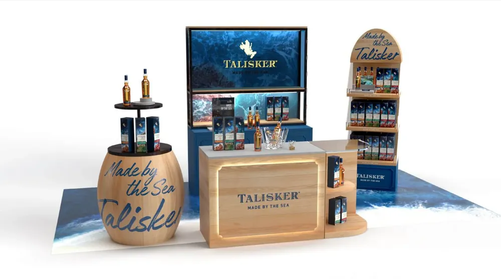 Talisker branded zone concept, 3D visualization